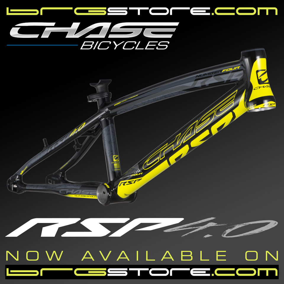 We are excited to announce that the all new CHASE RSP 4.0 Frames are now in stock! Check over at BRGstore.com to see what is left in stock or ask your local dealer to order you one today!