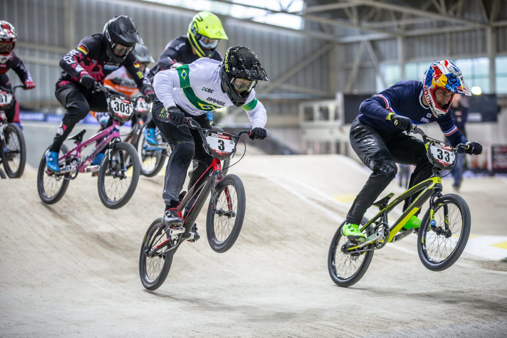 Joris Daudet wins Day 1 of the UCI BMX Supercross World Cup in