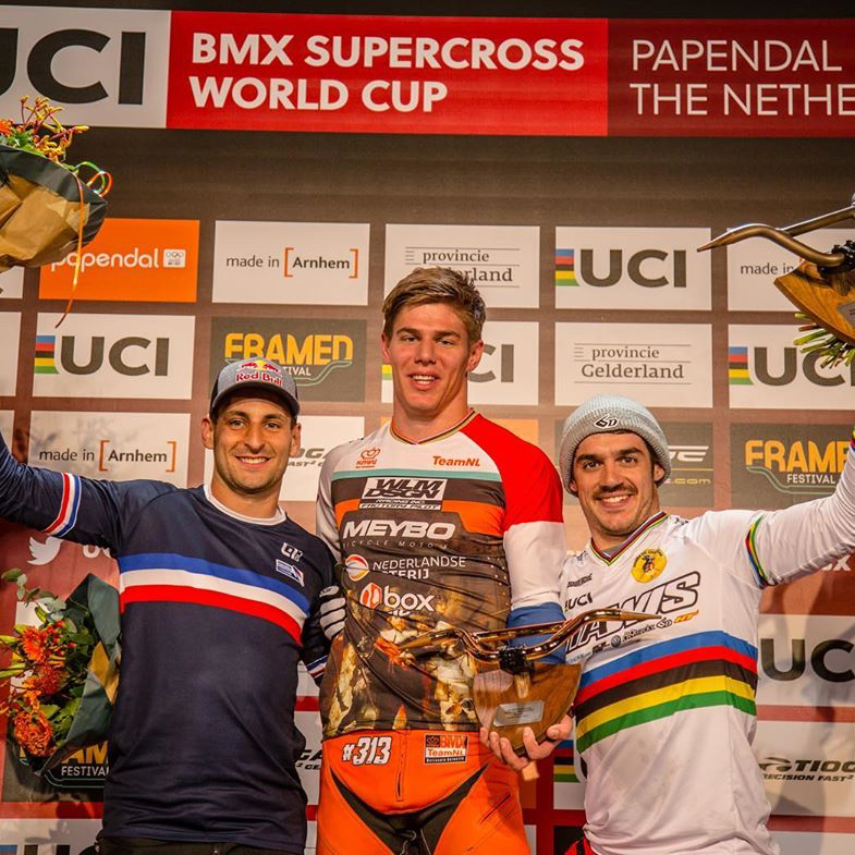 The UCI BMX Supercross World Cup tour headed to stop #2 of the tour for rounds 3 & 4 of the 2019 season. Joris Daudet gets on the UCI BMX World Cup podium once again, with a 2nd place in Papendal, The Netherlands on Round 4 of the 2019 UCI BMX Supercross World Cup