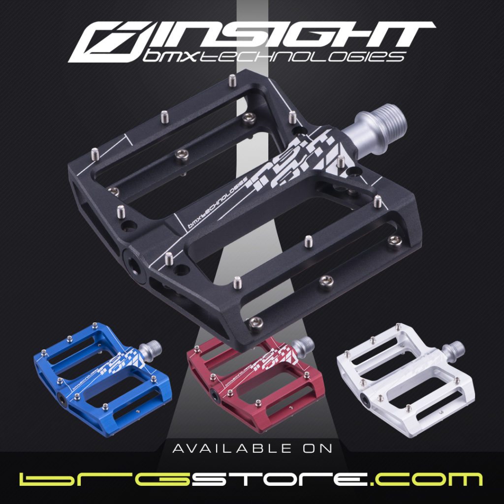For the flat pedal fans, Insight now offers 2 sizes of pedal to choose from Mini and Pro Platform pedals. The most critical part of a pedal is mostly hidden from sight : the CNC machined 9/16