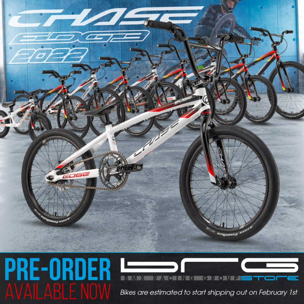 We are proud to announce the opportunity is now available to Pre-Order the 2022 Chase Complete Bikes in both the Element and Edge lines as well as Position One bikes. With the high demand of bikes, our Pre-Sale event will get you a reservation for the bike you are want today. We expect to have the bikes delivered to BRG California in late January & estimate a shipping date of the Pre-Sale bikes to customers starting Feb 1st.