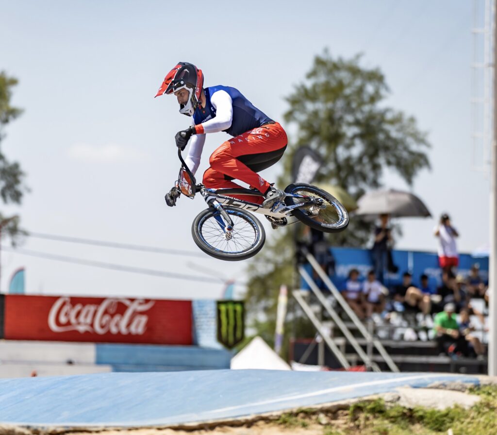 Joris Daudet Finishes 2nd on Day 1 of the UCI BMX World Cup in Argentina
