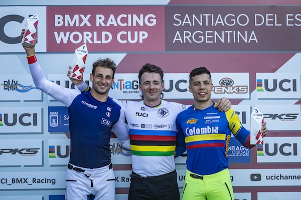 Joris Daudet finishes up 2nd overall in the 2023 UIC BMX World Cup Series.