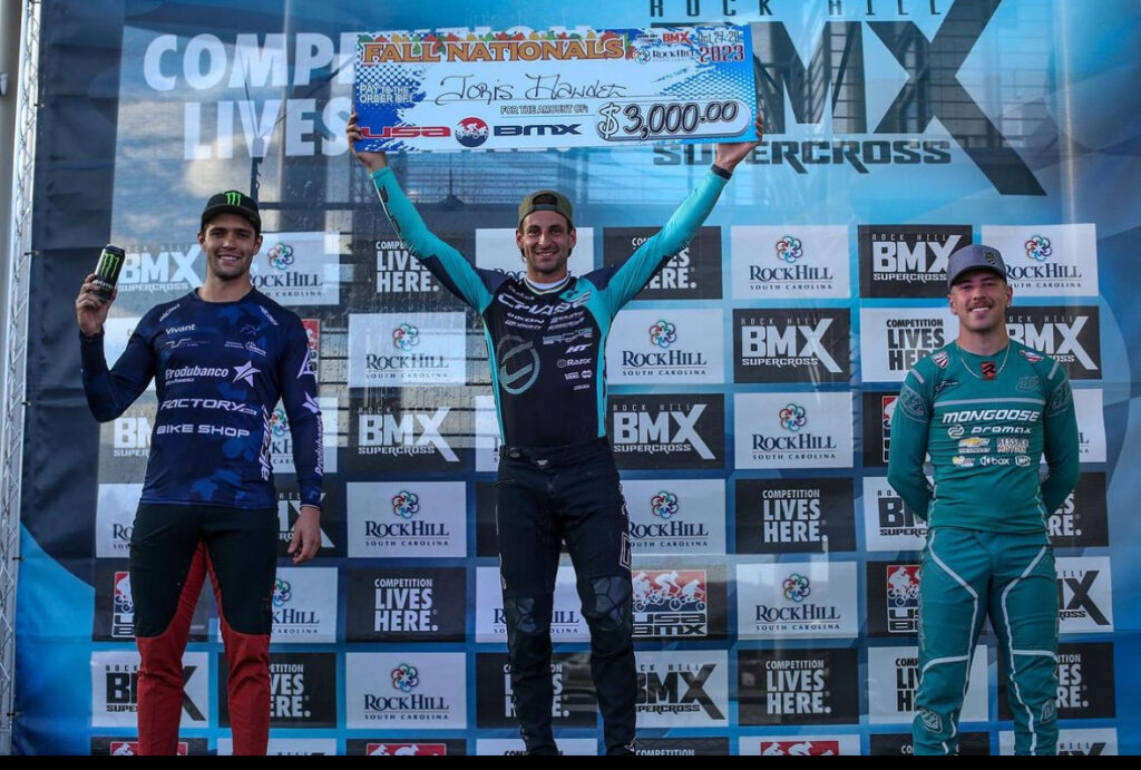 Joris Daudet wins Day 1 of the USA BMX Fall Nationals, 2nd on Day 2